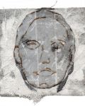 Portrait VII, 2011, Acryl, Mischtechnik, verschiedene Materialien auf Fließ und Leinwand, 30 x 30 cm